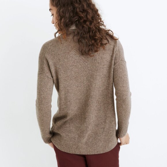 NWT (Re)sourced Cashmere Turtleneck Tunic Sweater / heather mink / small - Picture 13 of 13